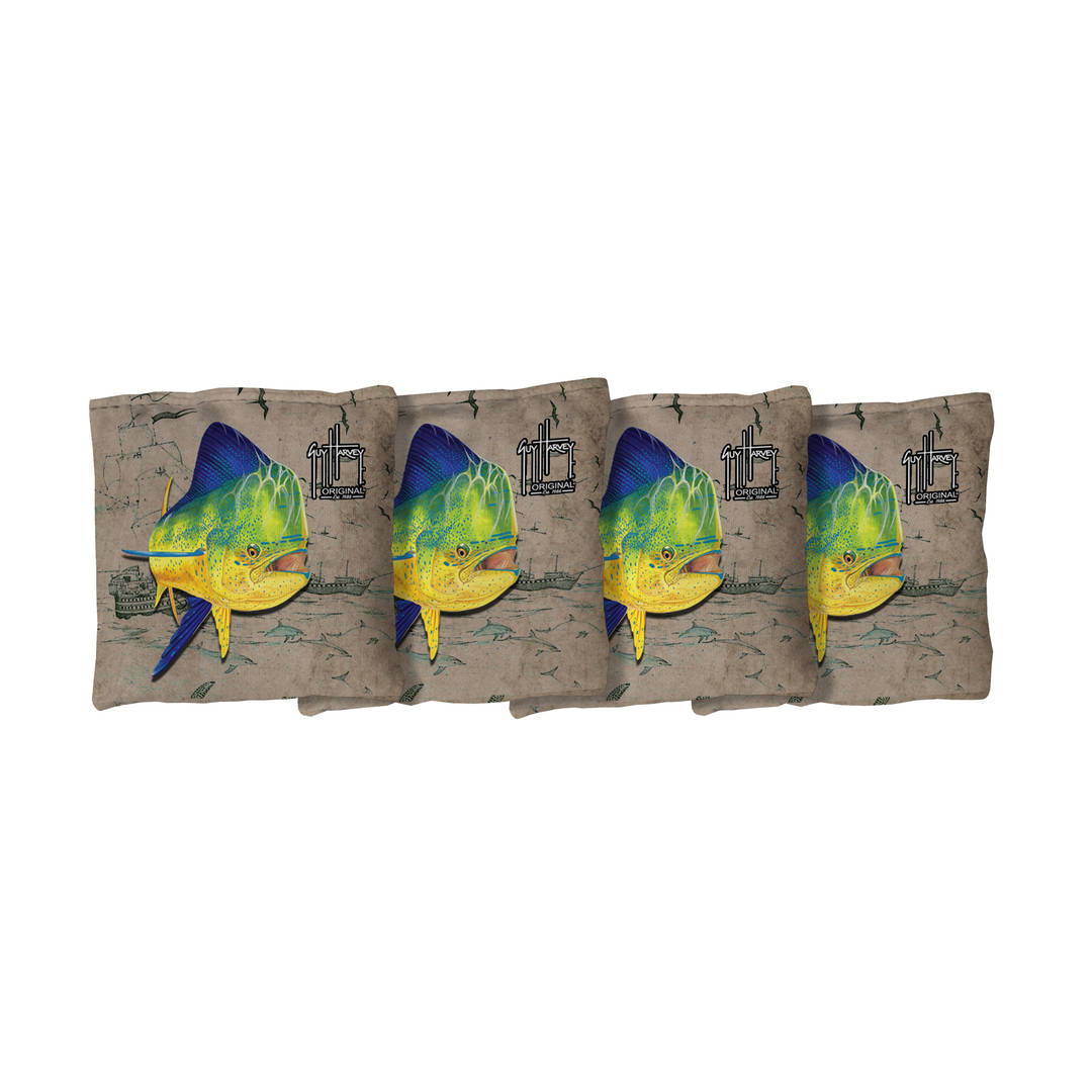 Guy Harvey | Tan Cornhole Bags