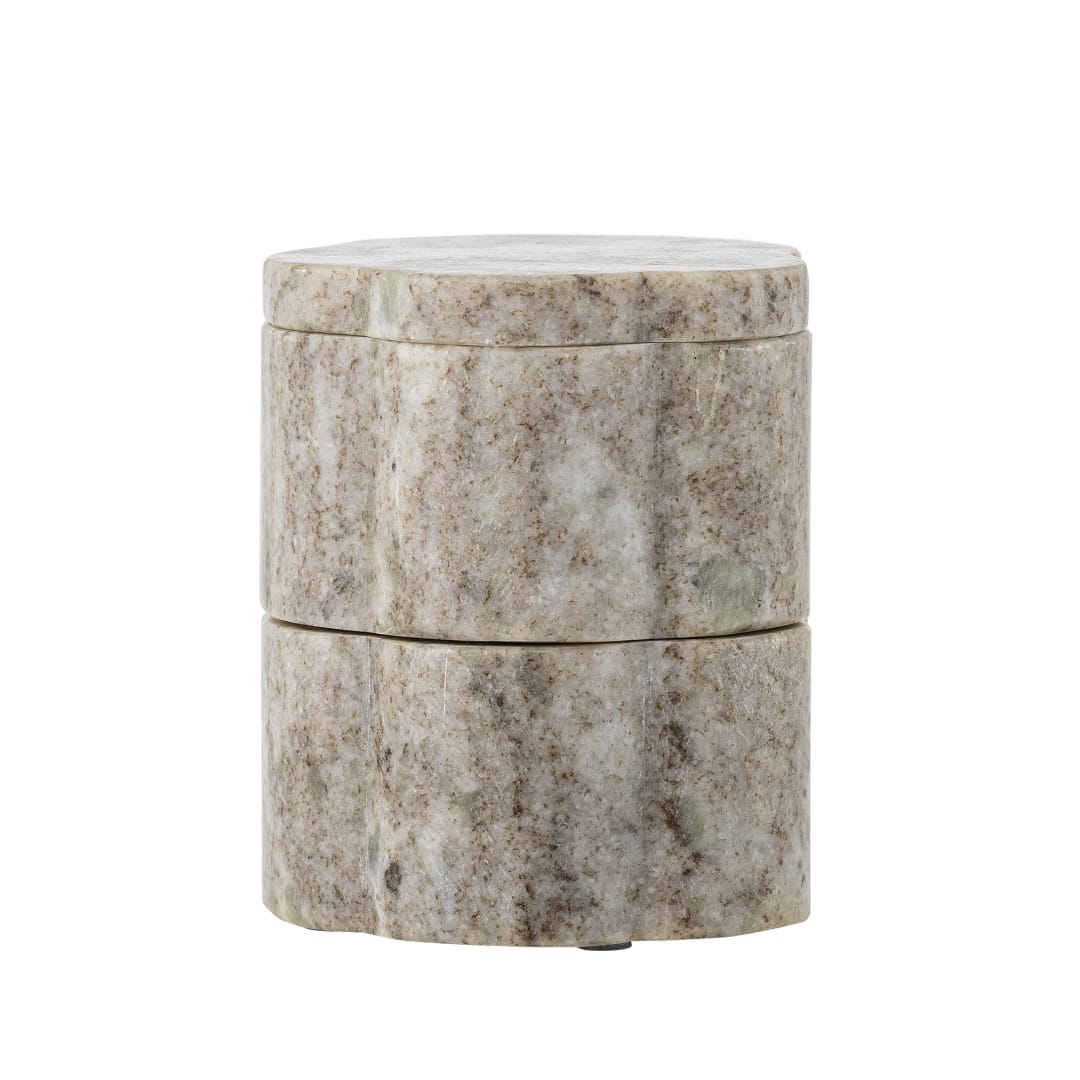82068638 - Nezli Jar w/Lid, Nature, Marble STOCK: 7