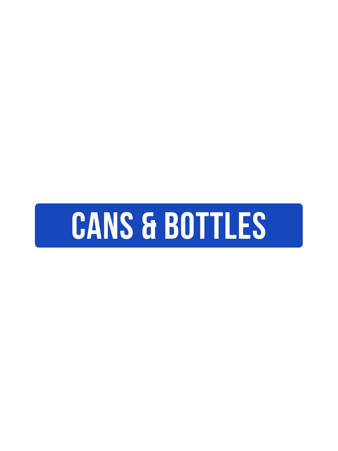  FUSION - Label - Hd Front-Load - Cans &amp; Bottles - Blue