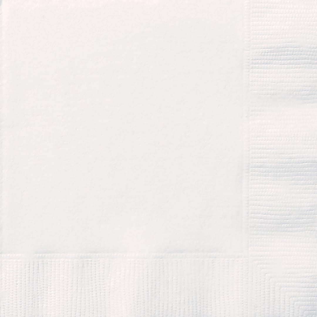 Bright White Solid Dinner Napkins, 40ct