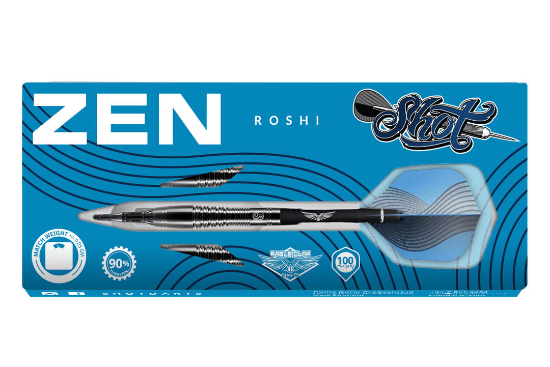 ZEN ROSHI STEEL TIP DART SET 2