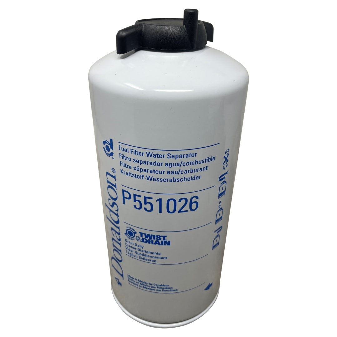 Donaldson 4.22" Outer Diameter x 9.59" Fuel Filter Water Separator Spin-On Twist Drain