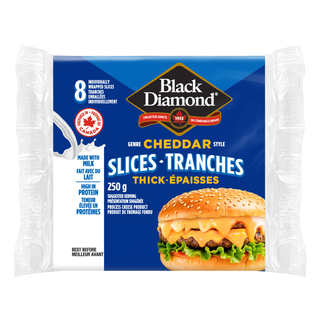 Black Diamond Original Thick Cheddar Slices, 250g