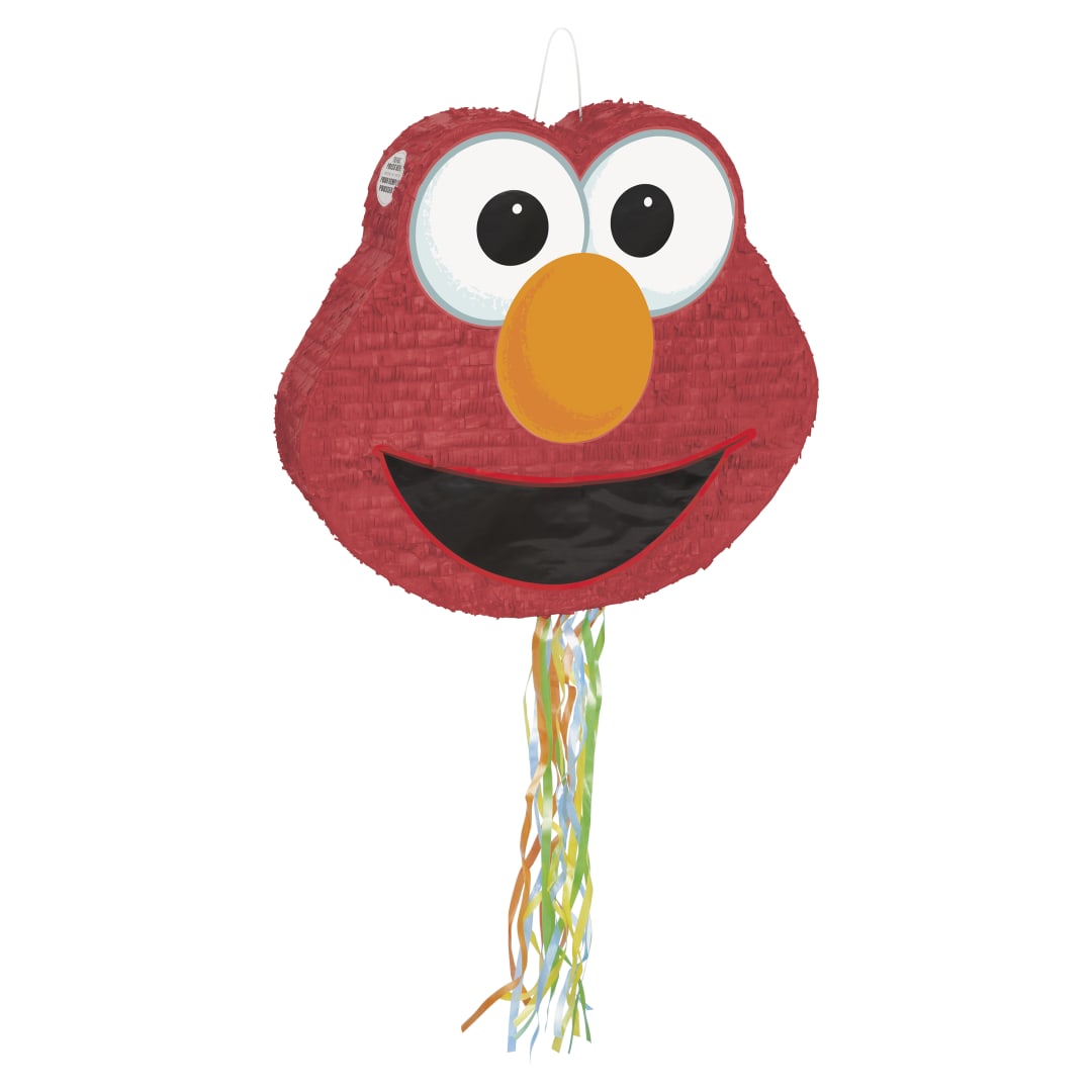Sesame Street Elmo-Shaped Drum Pull Piñata