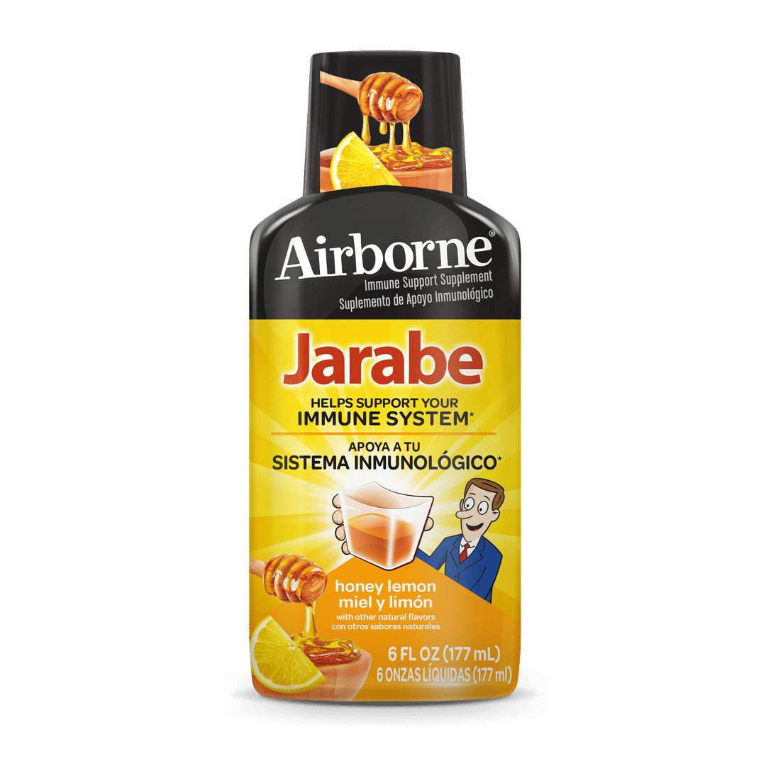 AIRBORNE® Liquid - Jarabe Honey Lemon 6/6 oz.