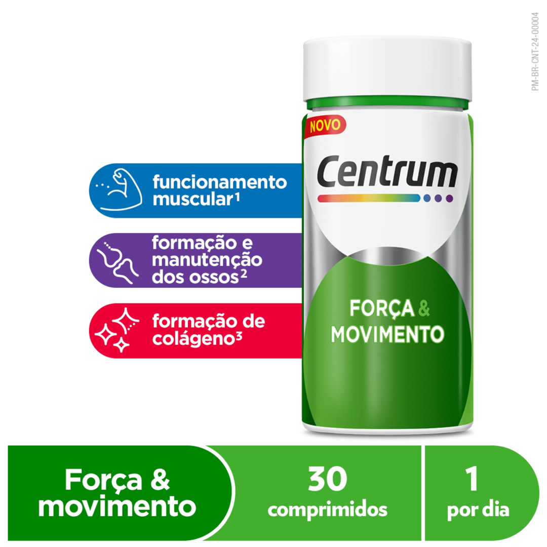 Centrum Suplemento Vitaminico Força e Movimento Multivitamínico 30 Cáps
