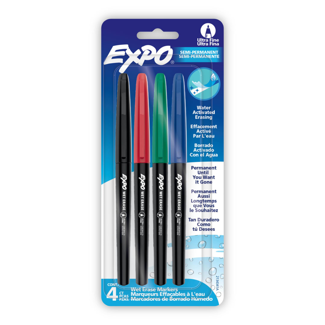 EXPO WET ERASE 4CT ASST ULTRA FINE