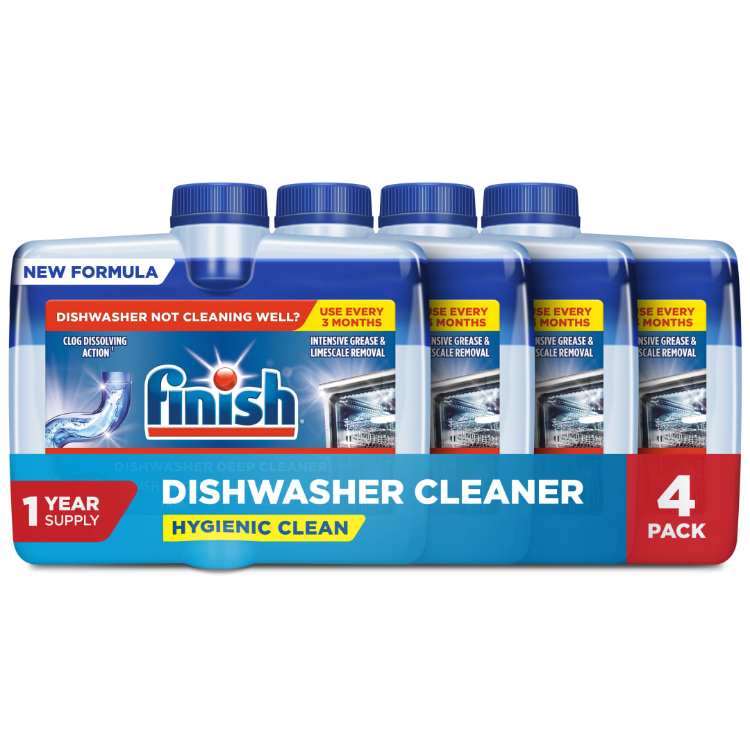 FINISH® Dishwasher Cleaner - Liquid Fresh 4/8.45 oz.