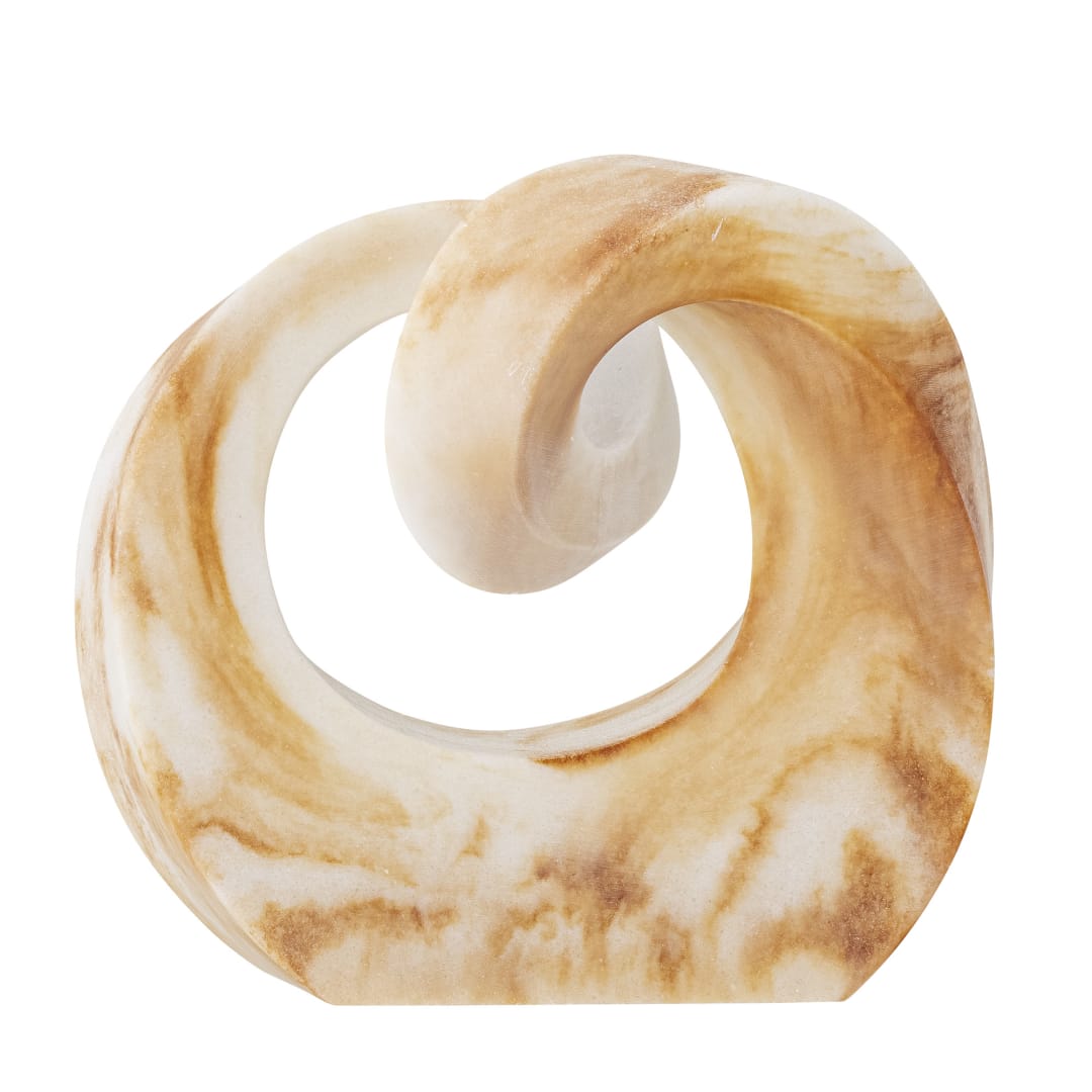 82060497 - Swirl Deco, Brown, Polyresin STOCK: 300