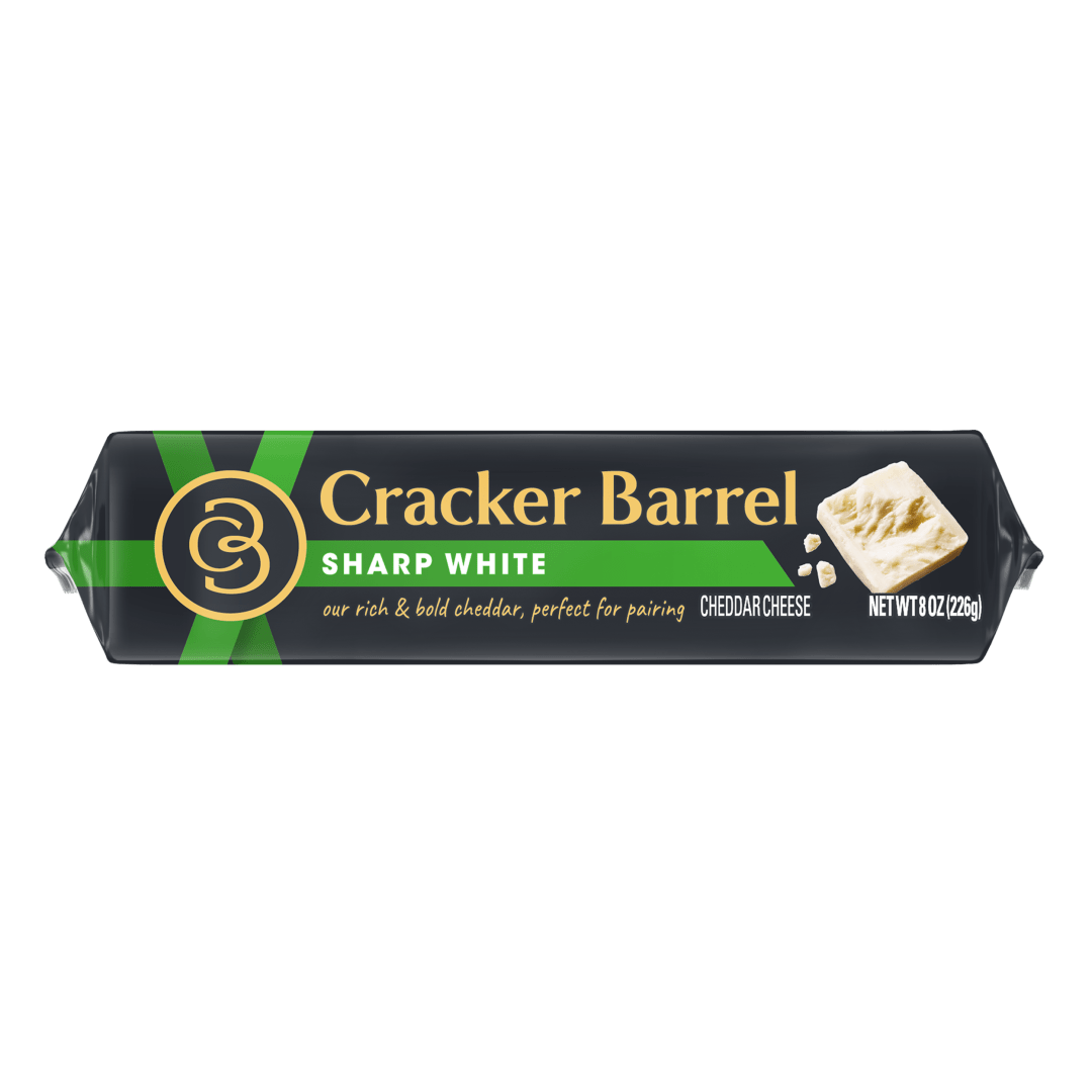Cracker Barrel Sharp White Cheddar Cheese, 8 oz Block