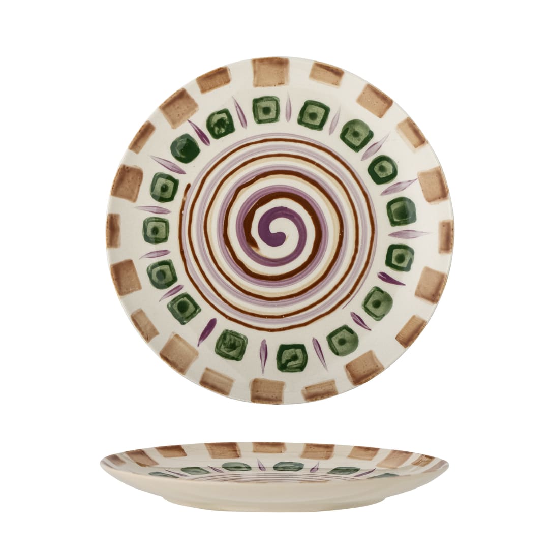 82060433 - Shama Plate, Multi, Stoneware STOCK: 78