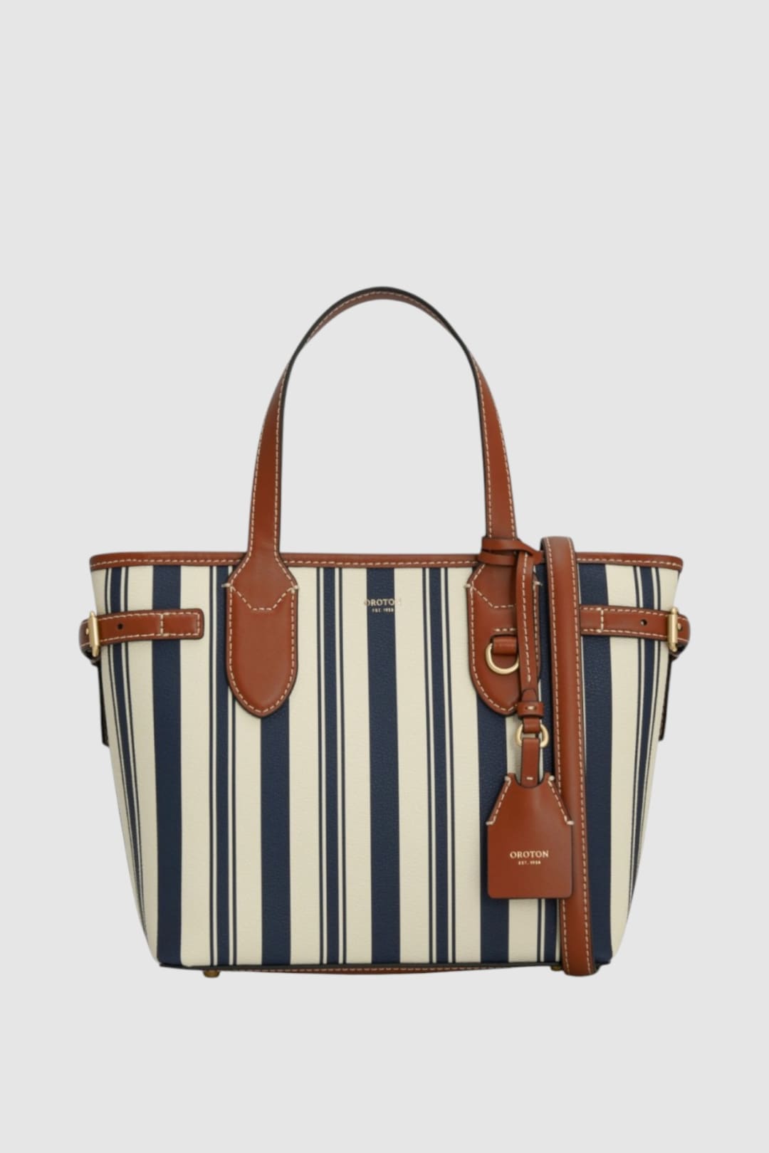 Laura Stripe Small Tote