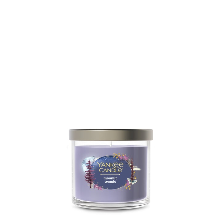 Yankee Candle Moonlit Woods, 4.3 oz Small Tumbler Candle with up to 40 Hour Burn Time
