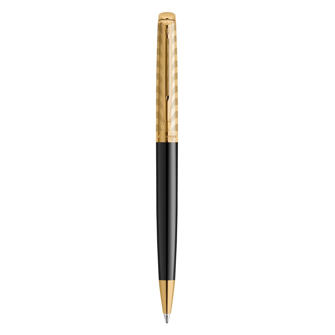 Waterman Hémisphère Bolígrafo | Colección Opera | Negro y dorado | Estuche de regalo