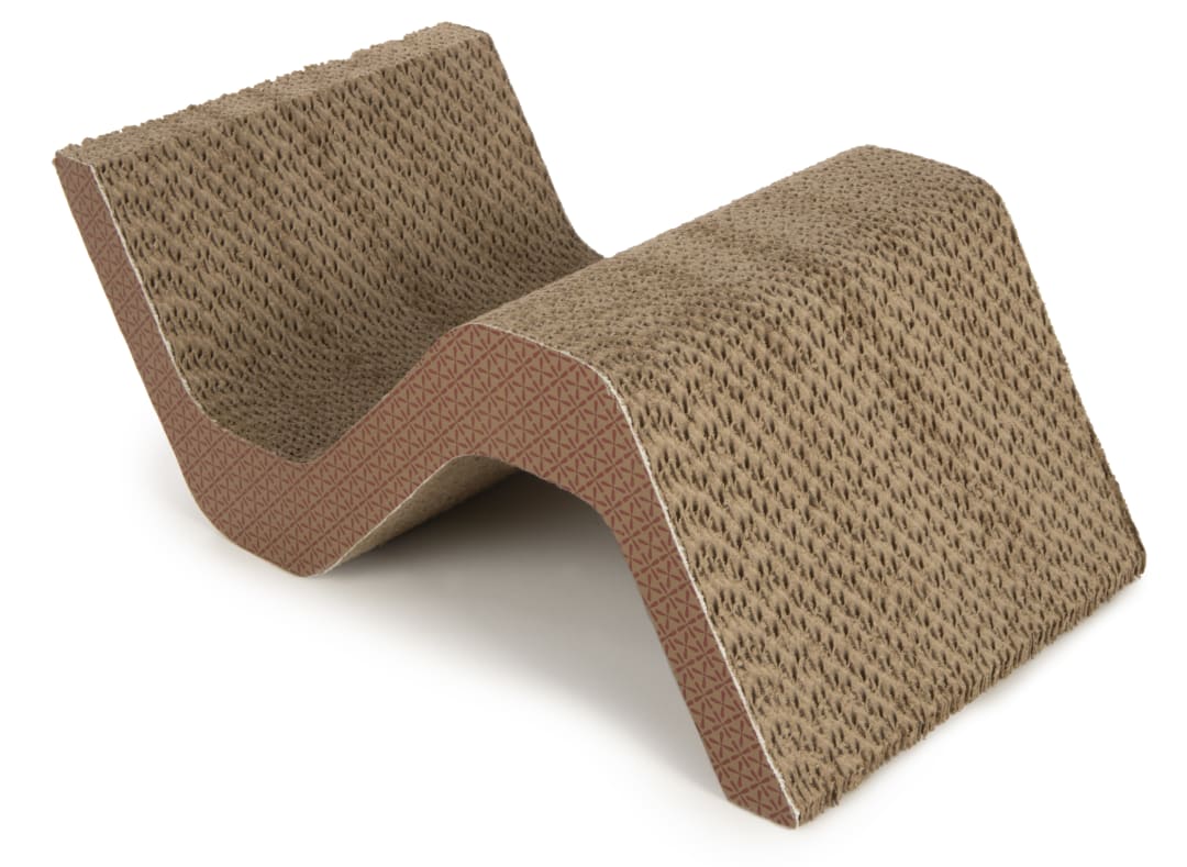 Petlinks Scratchers Choice Curl Corrugated Cat Scratcher with Catnip Infused Technology