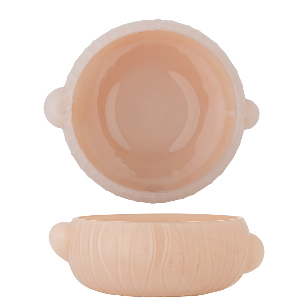 82072760 - Lalie Bowl, Rose, Glass STOCK: 300