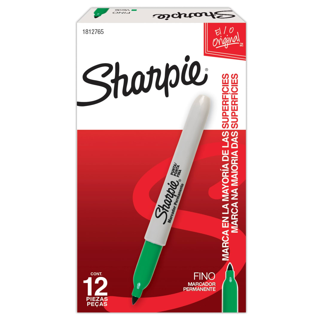 LA PM SHARPIE FINE GREEN OS 12