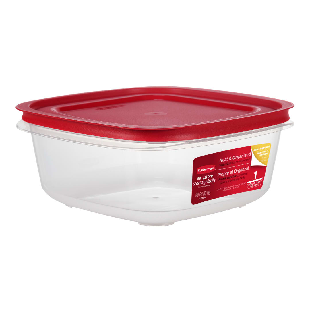 Rubbermaid 14.66-Cup EasyStore Square Food Storage Container with Lid