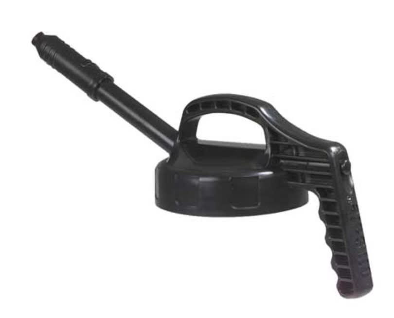 Zoro Tools Stretch Spout Lit, With 0.5" Outlet, Black