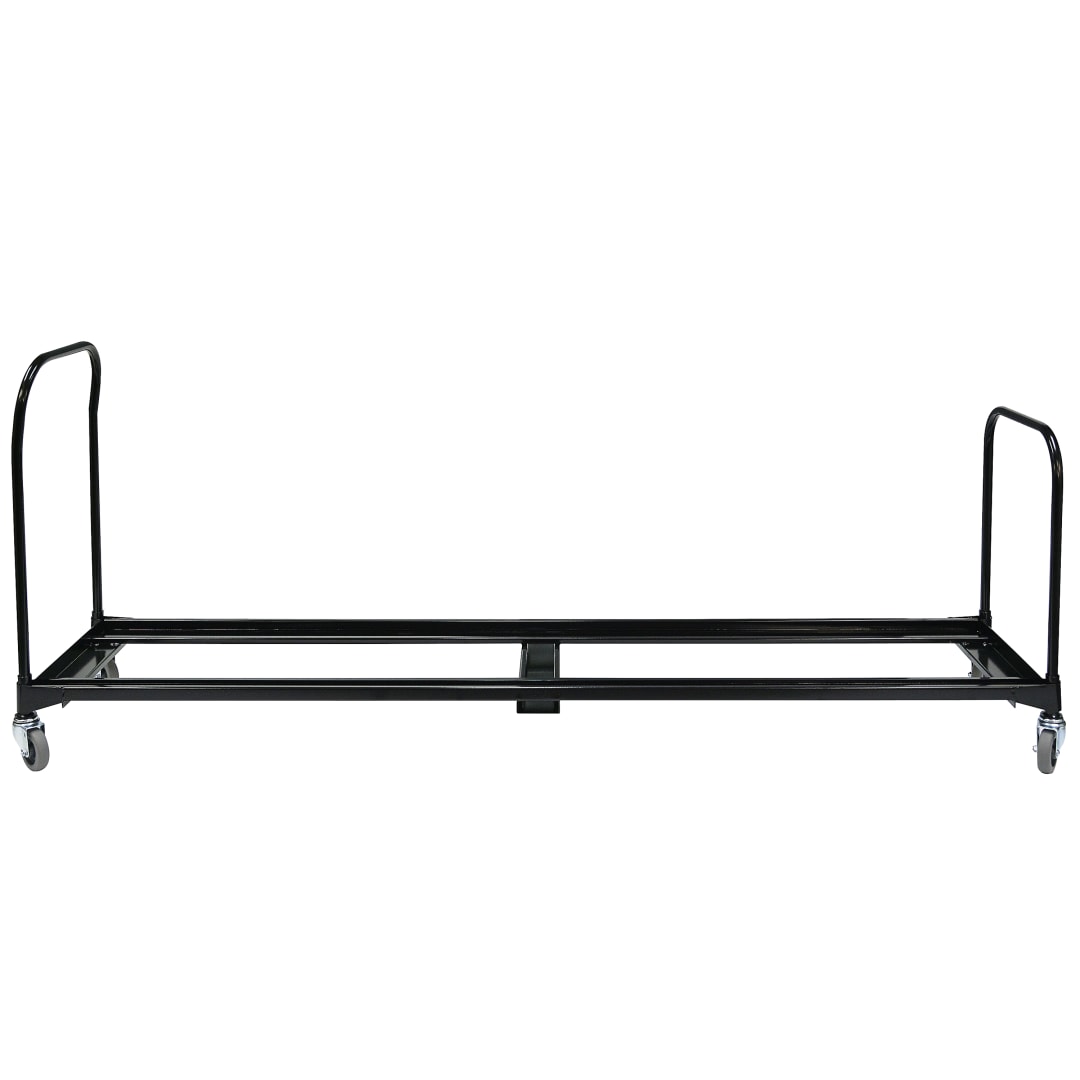 iGear Heavy Gauge Steel Folding Chair Cart, 25 Chairs Capacity, 6' length, Black