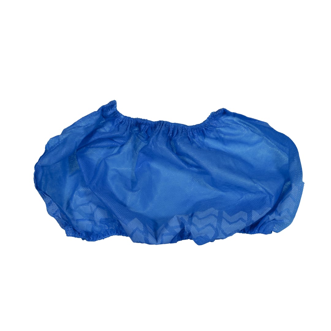 Blue Slip Resistant Poly Shoe Guards, 100 pair