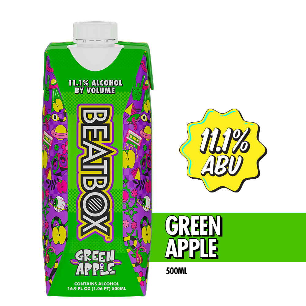 BeatBox Green Apple Party Punch Cocktail 500ml Tetra