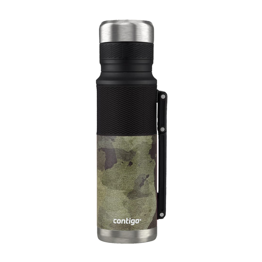 Contigo® Botella Térmica Thermalock, de Acero Inoxidable, Termo al Vacío, a Prueba de Derrames, Libre de BPA, 1,182 ml, Texturizado