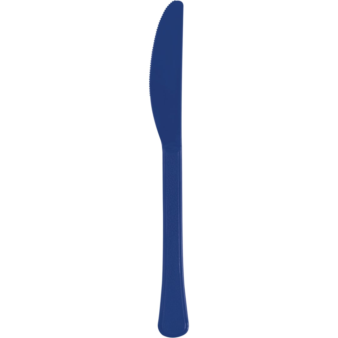 True Navy Solid Premium Plastic Knives, 20ct
