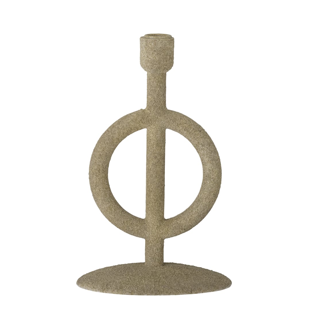 82053014 - Flikka Candle Holder, Nature, Polyresin STOCK: 300