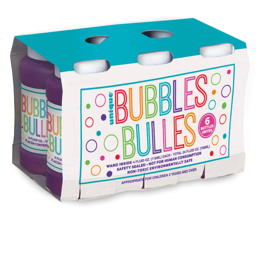 Party Bubbles, 6 Pack - 24oz Total