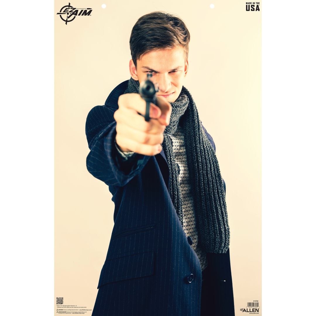 EZ Aim® Realistic Male Threat Shooting Target, 23 x 35, 50-Pack