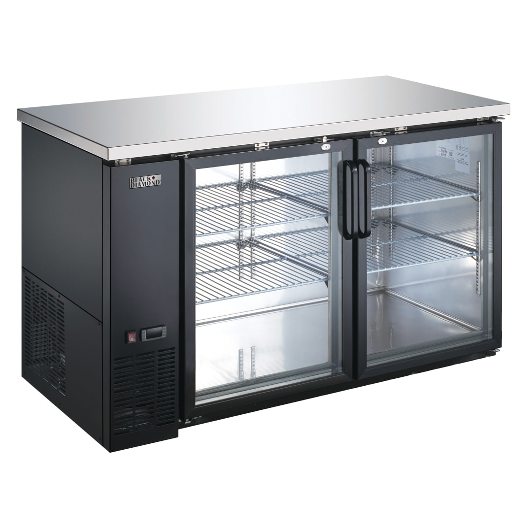 USBB-5928G - BD BACK BAR COOLER 59"W,GLASS