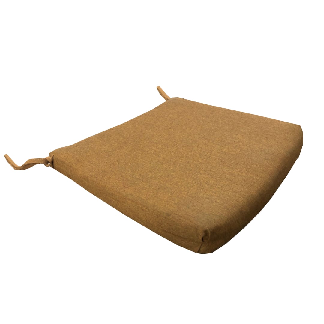 20 x 21 Outdoor Patio Dining Chair Sunbrella Cushion in Brown Rust with Velcro and Tagless