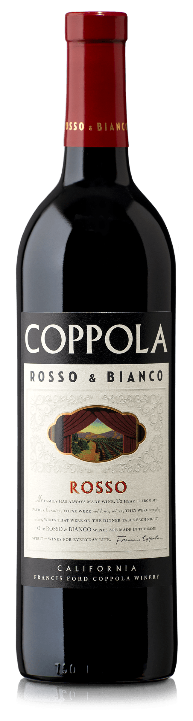 Coppola Rosso & Bianco Rosso Red Wine, California, 750mL, 13.5% ABV