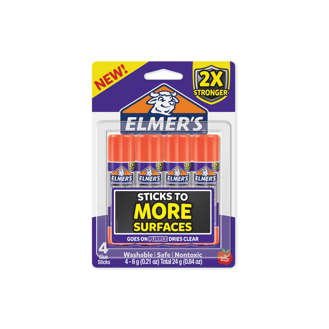 ELM SG EXSTR GLUE STICK 6G 4CT 48PK/60