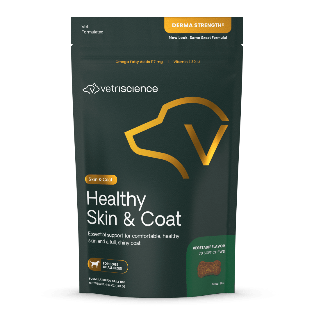 VS Healthy Skin & Coat Chews, Dogs, Veggie, 70ct
