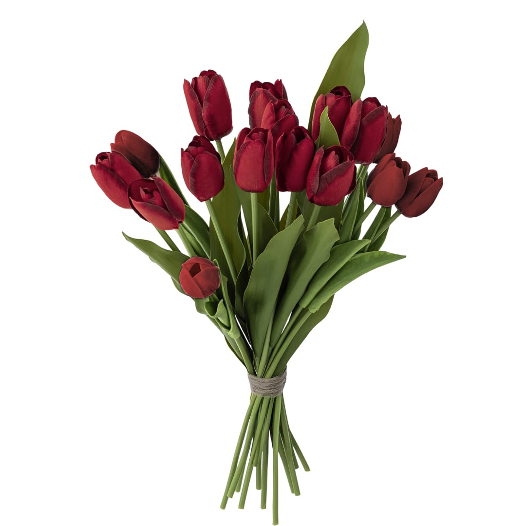 82073034 - Tulip Bouquet, Red, Artificial Flowers STOCK: 265