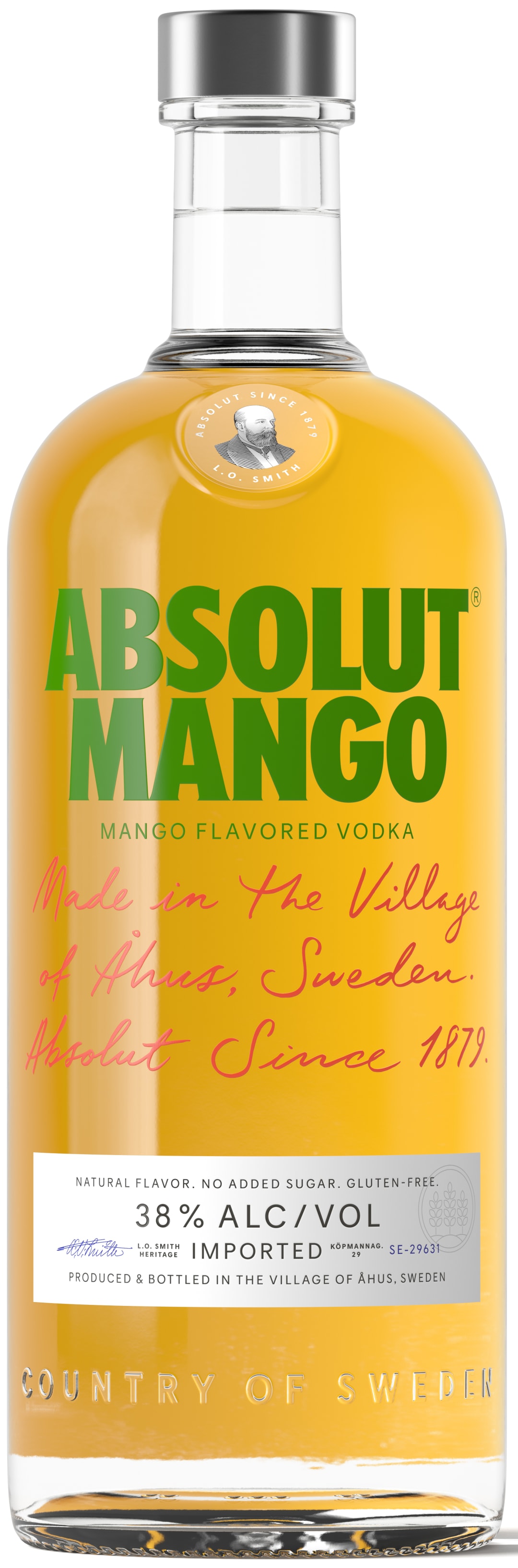Absolut Mango Flavored Vodka, 1 L Bottle, 76 Proof