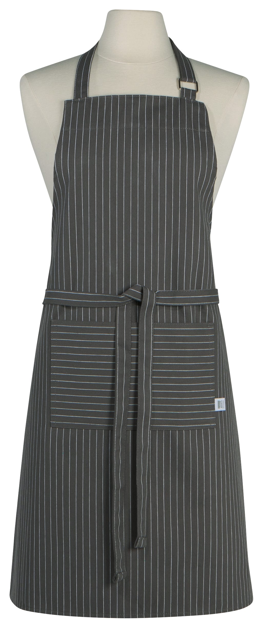 Granite Gray Pinstripe Chef Apron