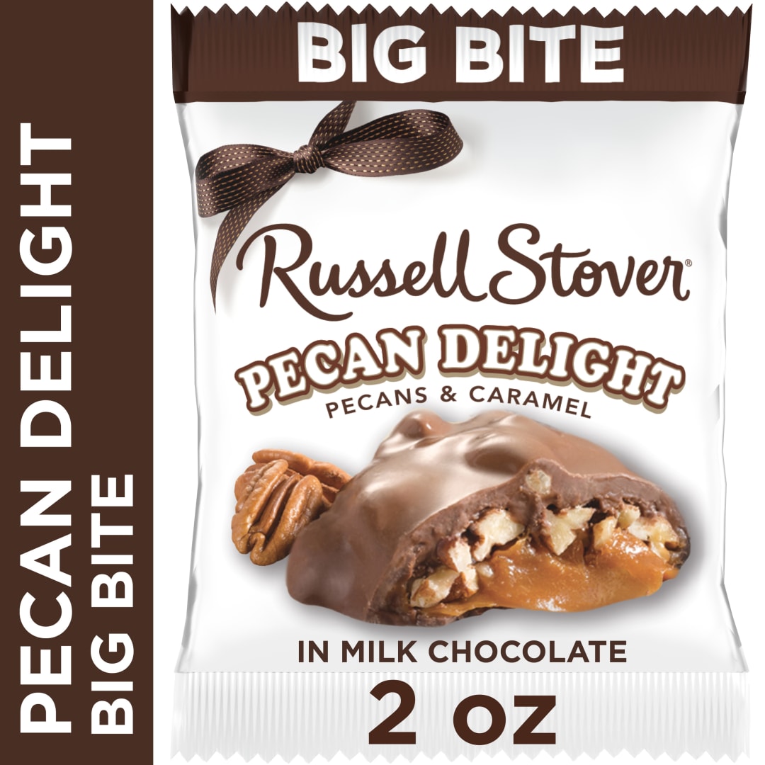 RUSSELL STOVER Pecan Delight Big Bite Milk Chocolate Candy Bar, 2 oz.