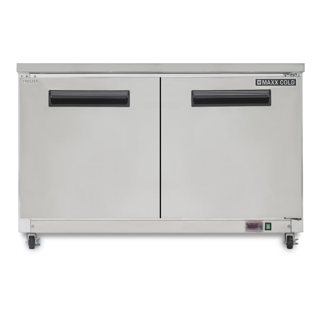 MXCF48UHC - 48.3" Double Door Undercounter Freezer, Stainless Steel