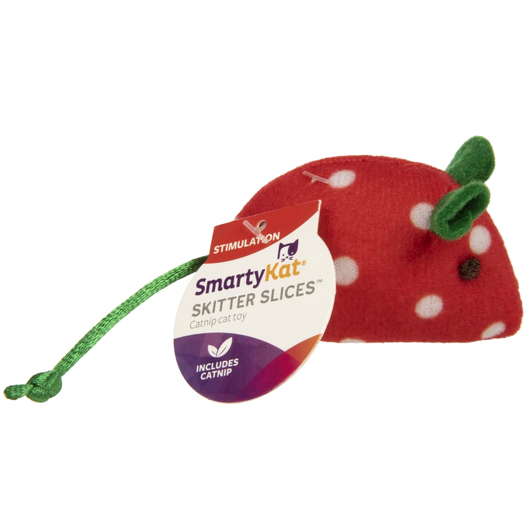 SmartyKat Skitter Slices Plush Catnip Mice Cat Toy, 1 Count Assorted, Characters