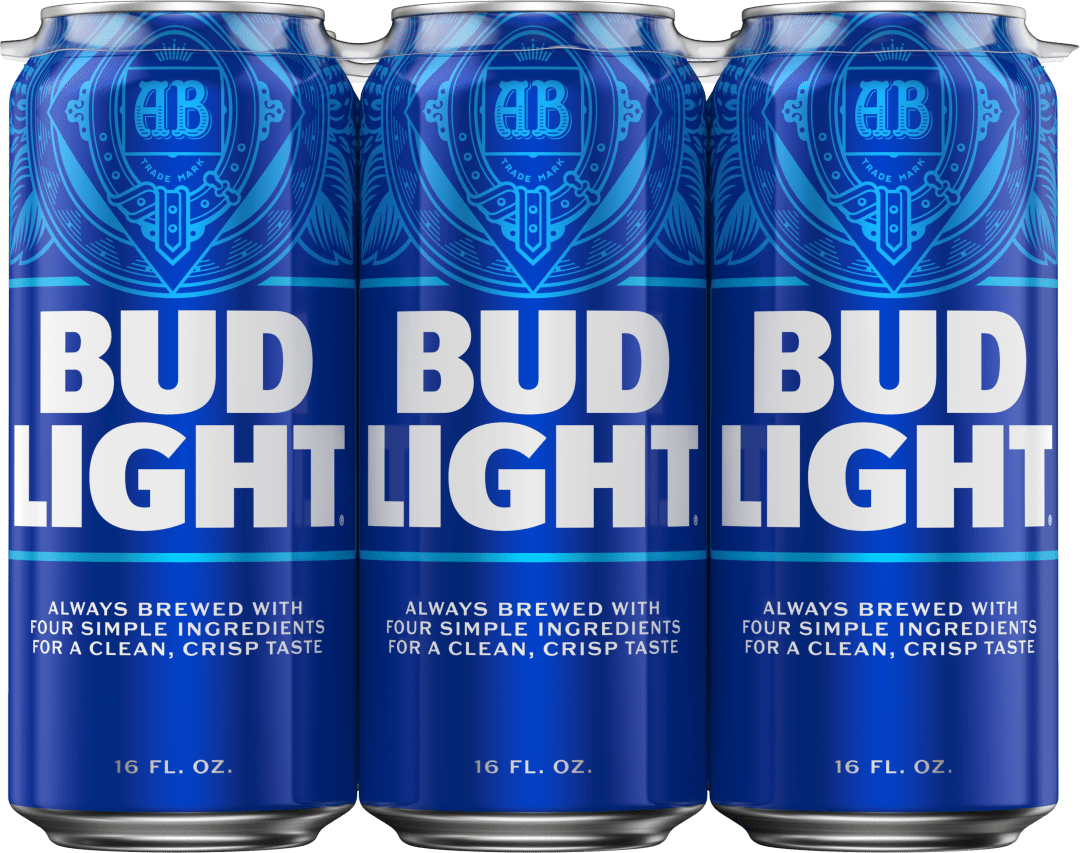 Bud Light American Lager Beer 6 Pack, 16 fl oz Cans