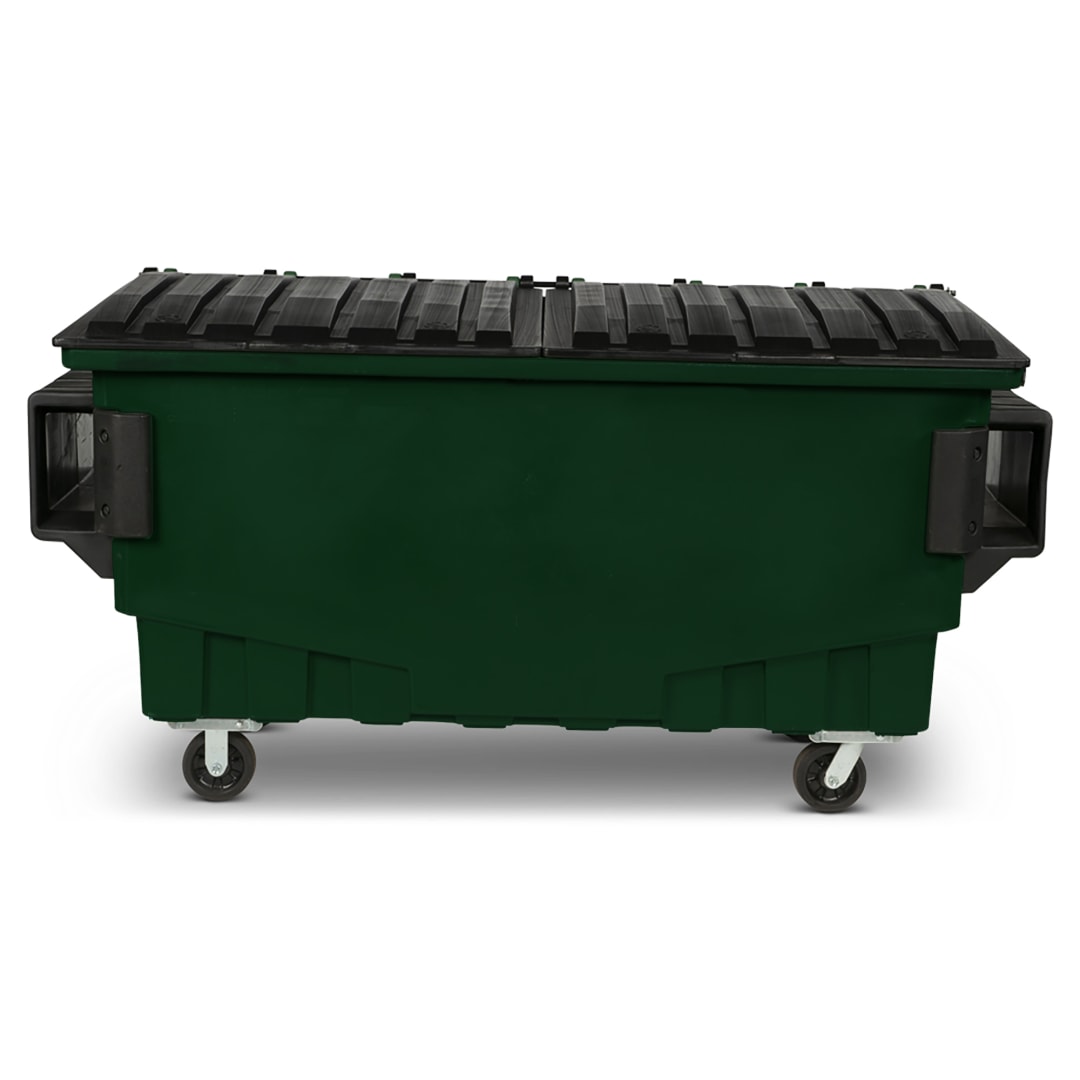 1 Cubic Yard 750 lbs. Capacity Front Load Container - Green