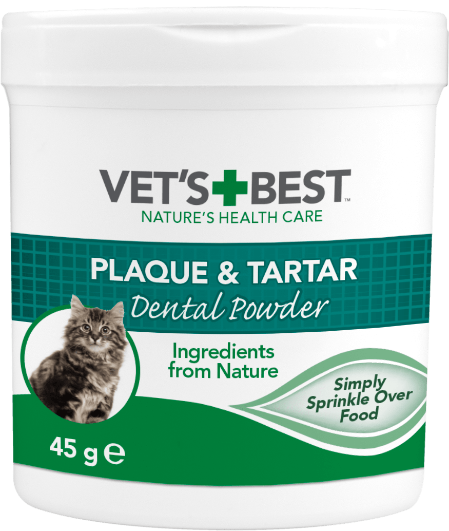 Vet's Best Plaque and Tartar Dental Powder for Cats - 45g