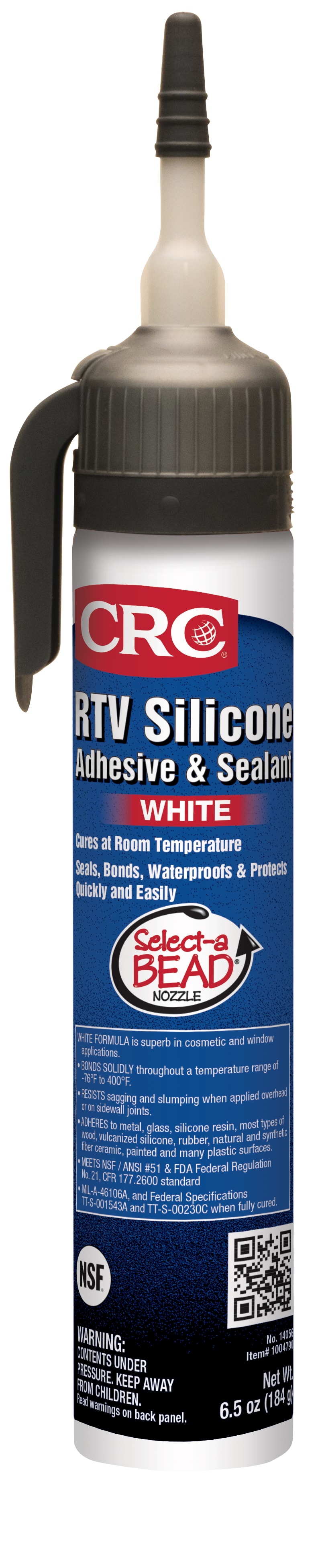 CRC RTV Silicone Sealant - White 1X6.5OZ