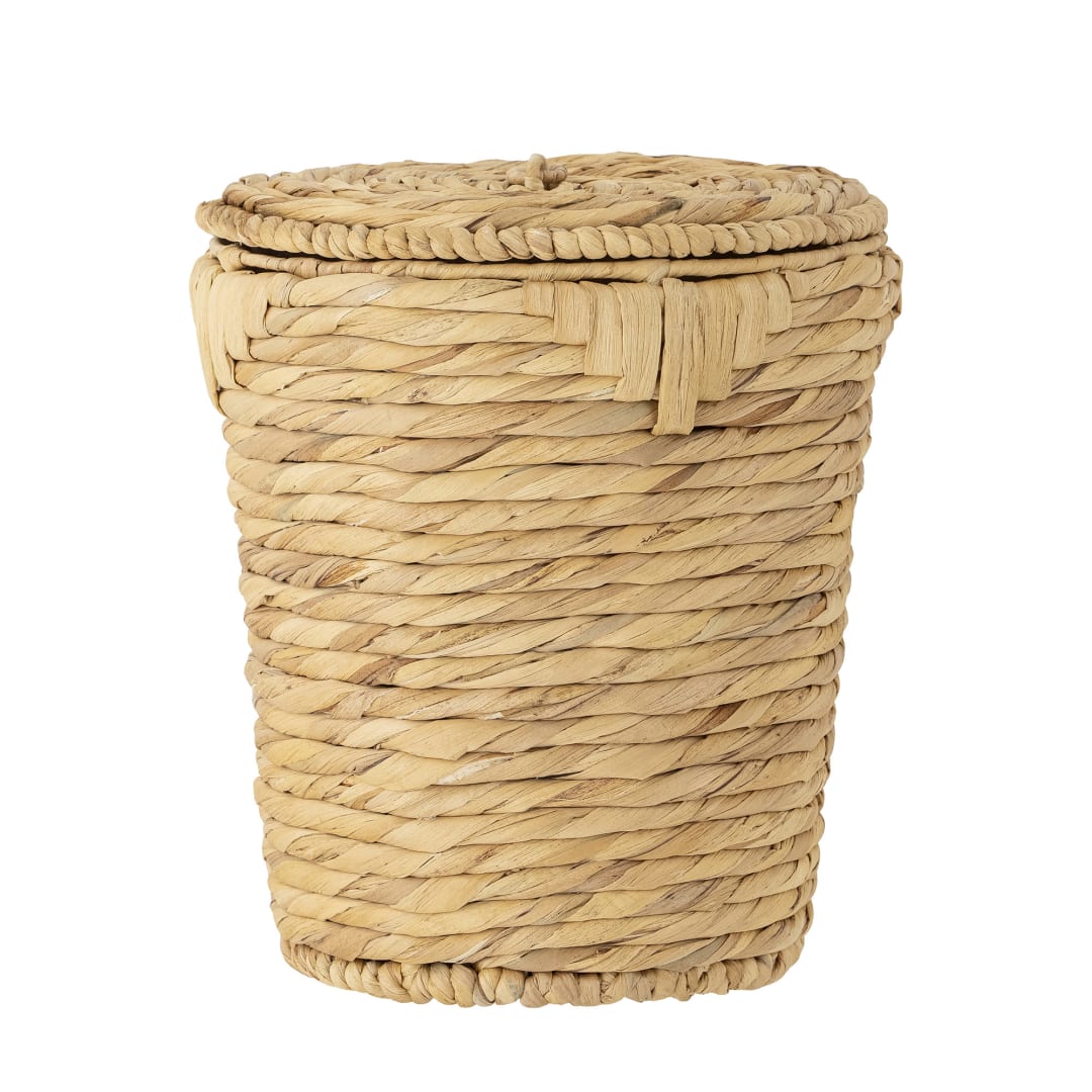 82064116 - Peri Basket w/Lid, Nature, Water Hyacinth STOCK: 63