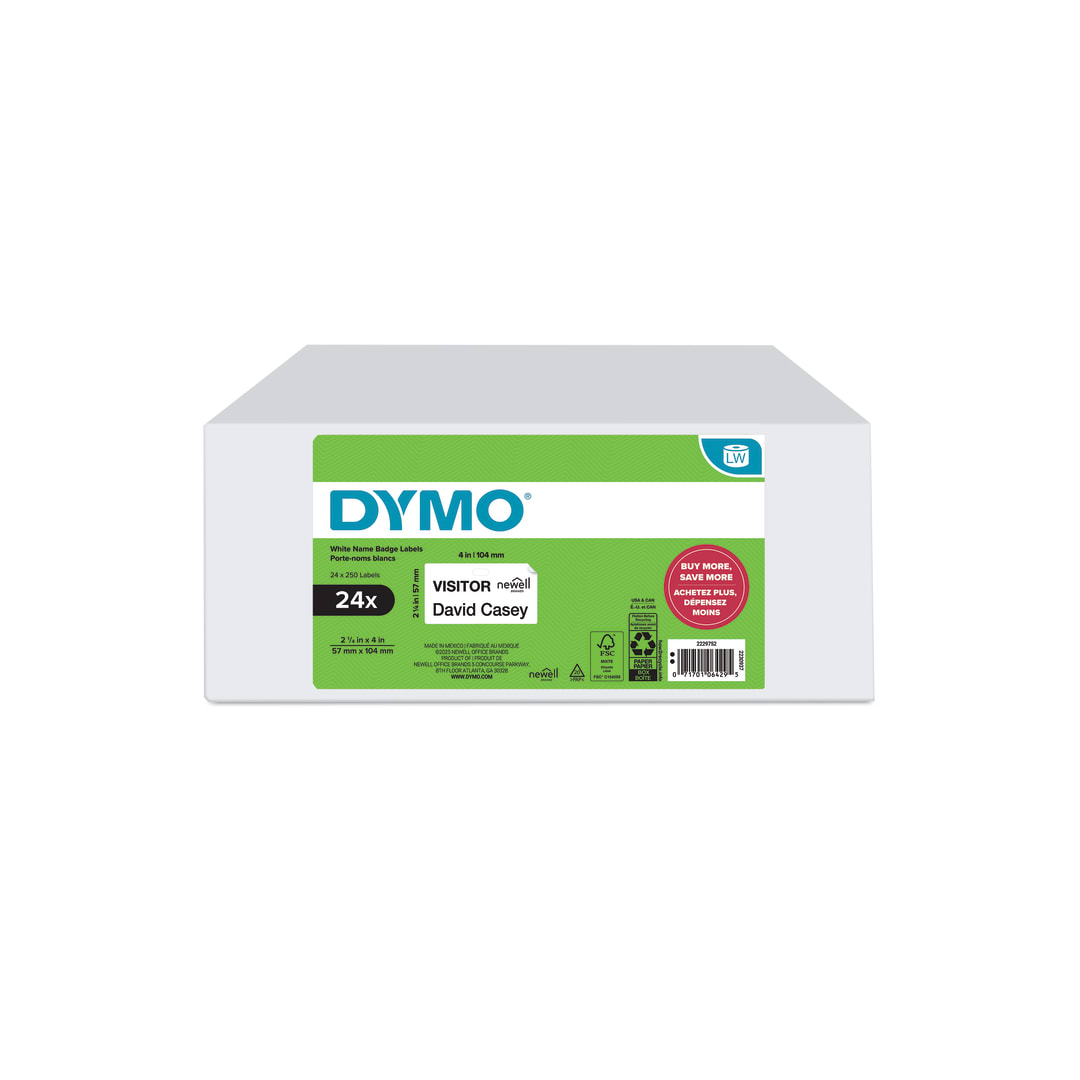 DY LW 2-1/4X4" NB LBL 250CT24PK