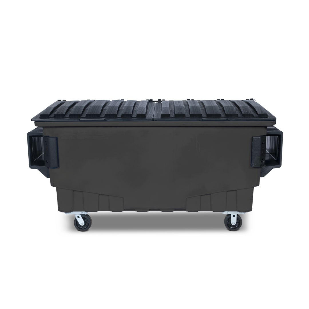 1 Cubic Yard 750 lbs. Capacity Front Load Container - Midnight Gray