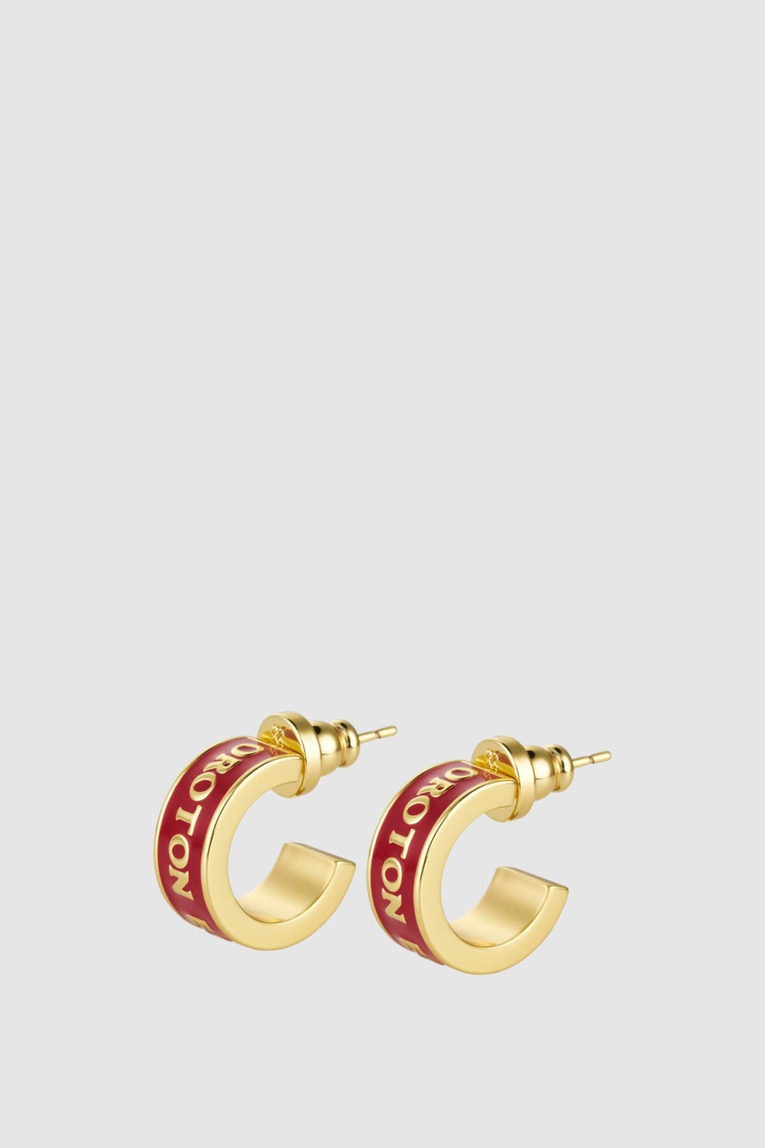 Heather Enamel Hoops